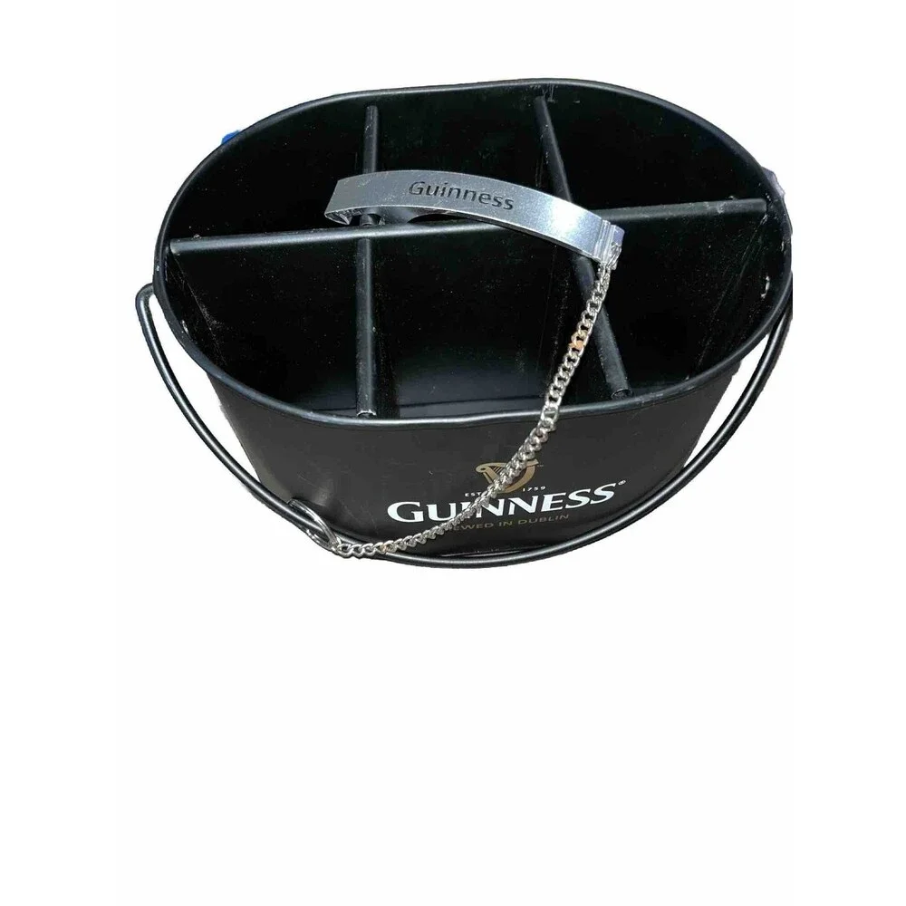 Guinness Metal Beer Holder  6-pack With Opener - Picture 6 of 7